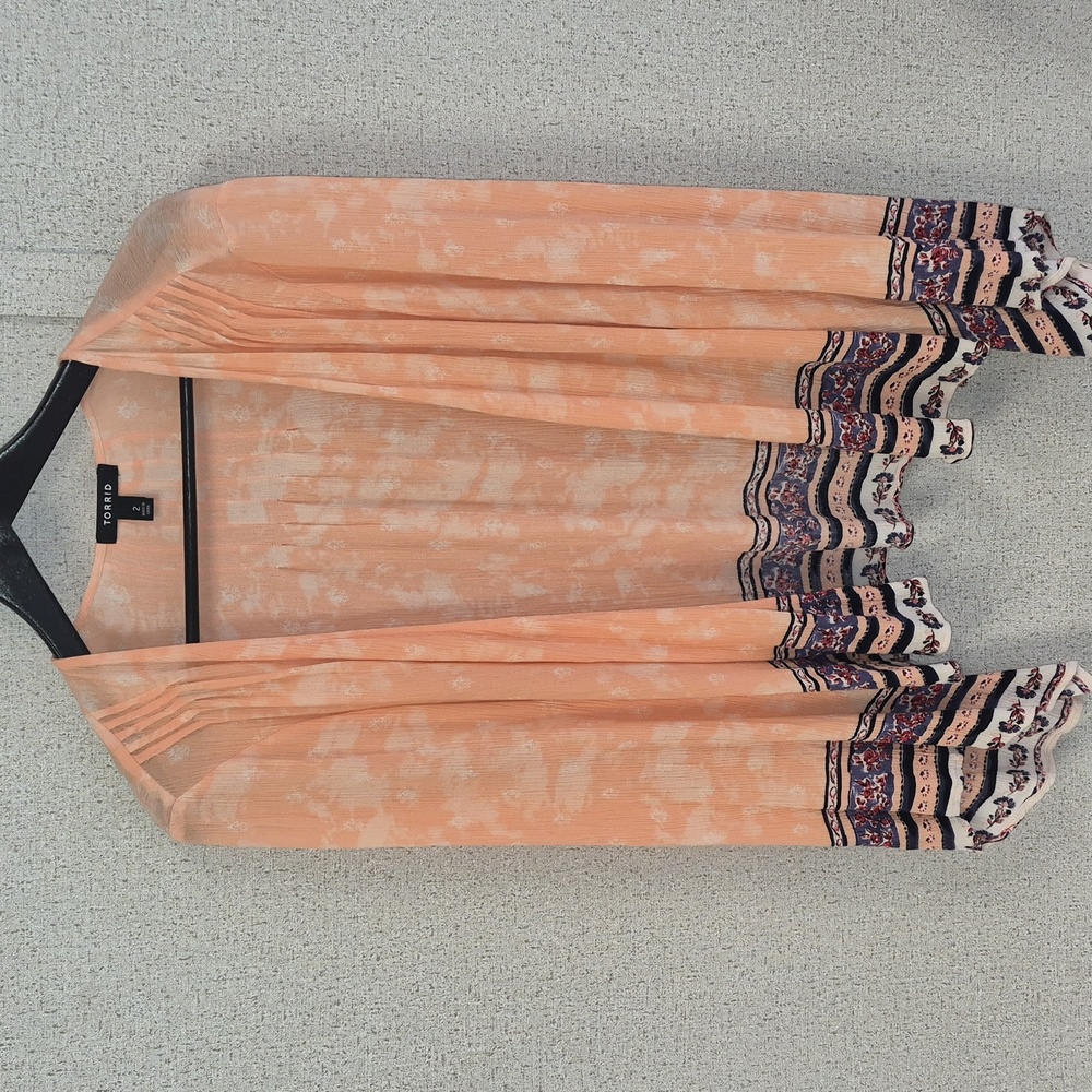 Torrid Kimono Jettsetter Border Size 2X